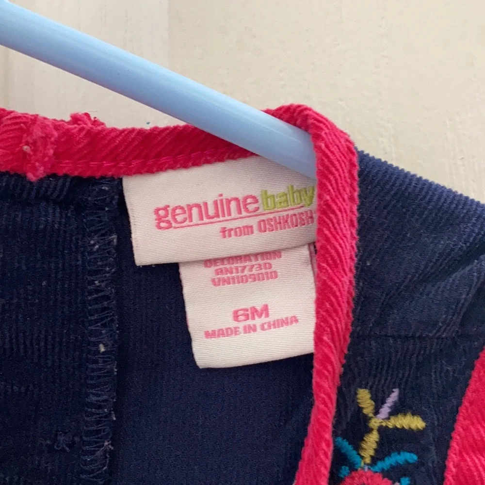 FINAL MARKDOWN Genuine baby corduroy jumper 6 months